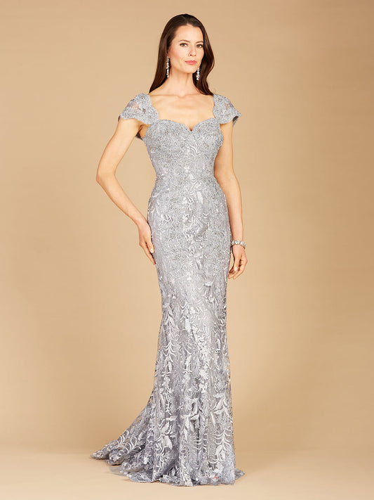 Fitted Lace Mermaid Gown