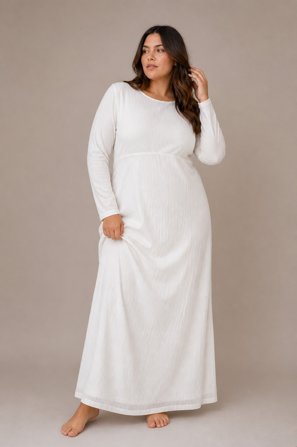 Claire LDS Temple Dress