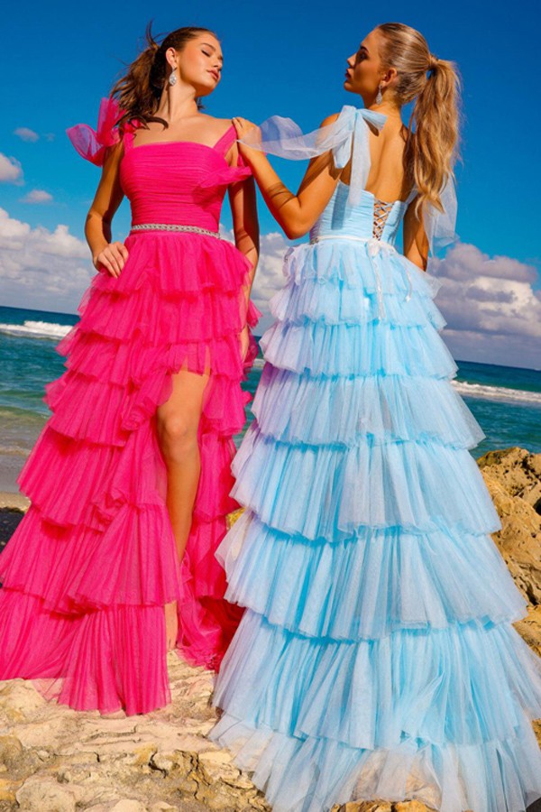 molly prom dresses Mermaid Deep V-Neck Beaded Satin Long Prom Dress, Black / 6