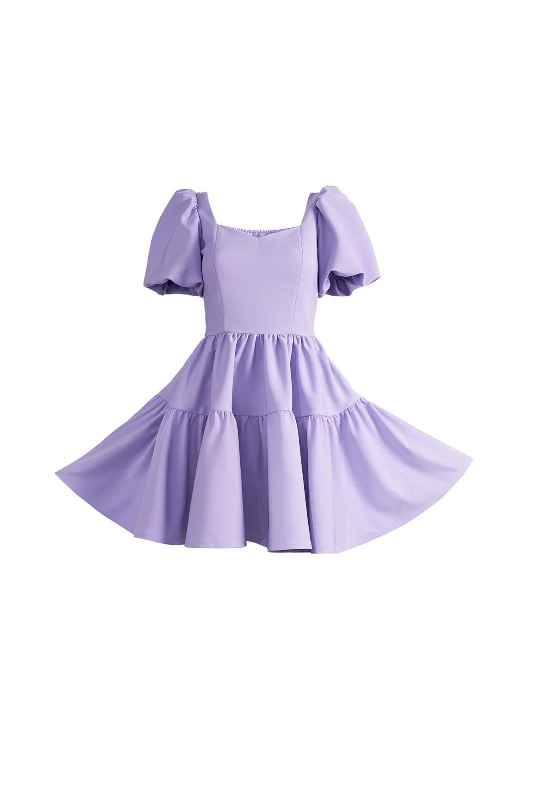 Princess Puff Dress in purple