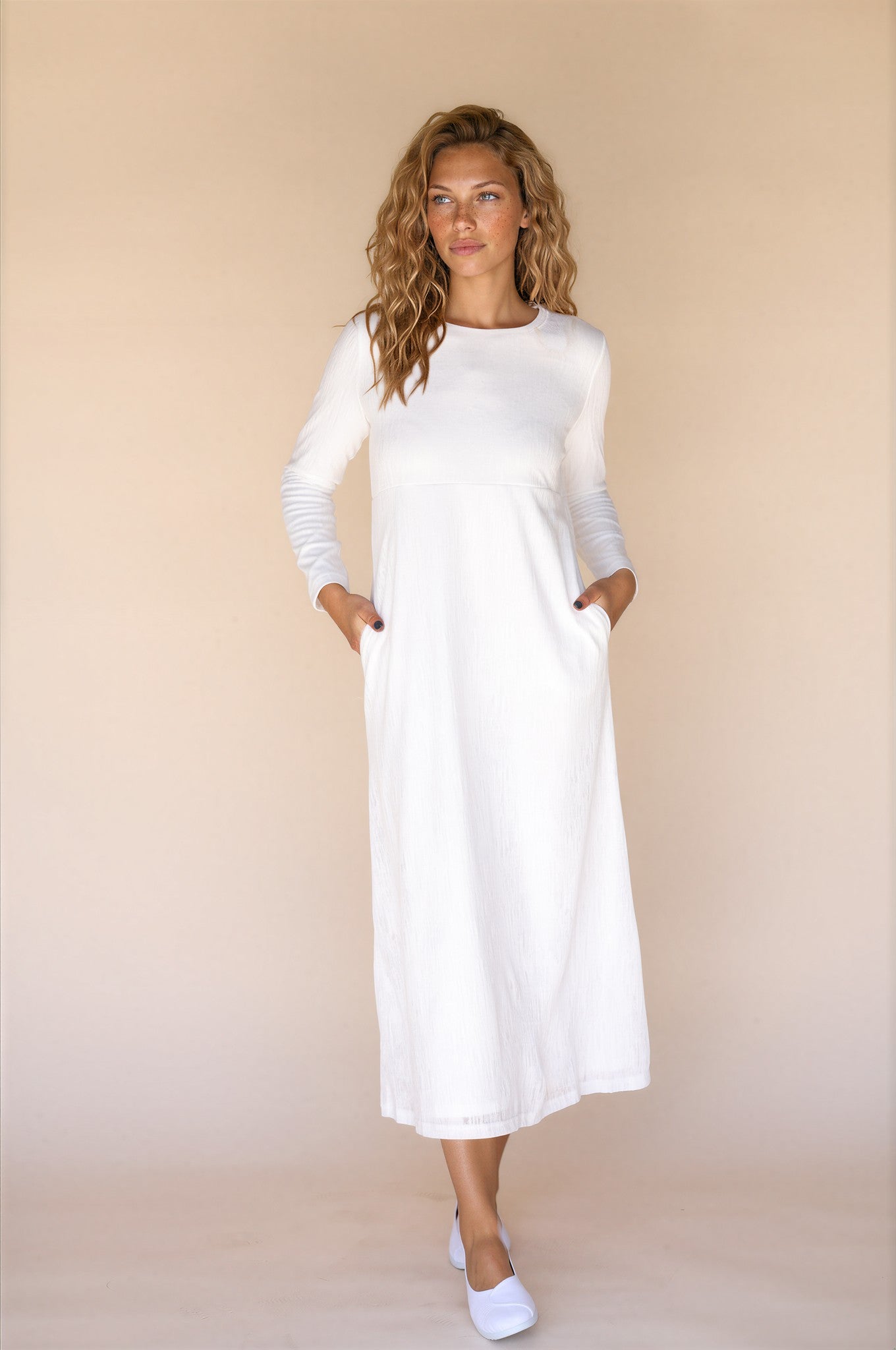 Claire LDS Temple Dress - Petite