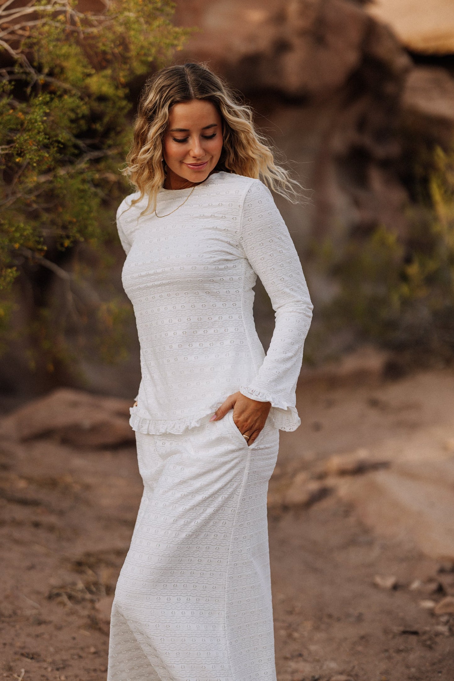 Rachel LDS Temple Skirt