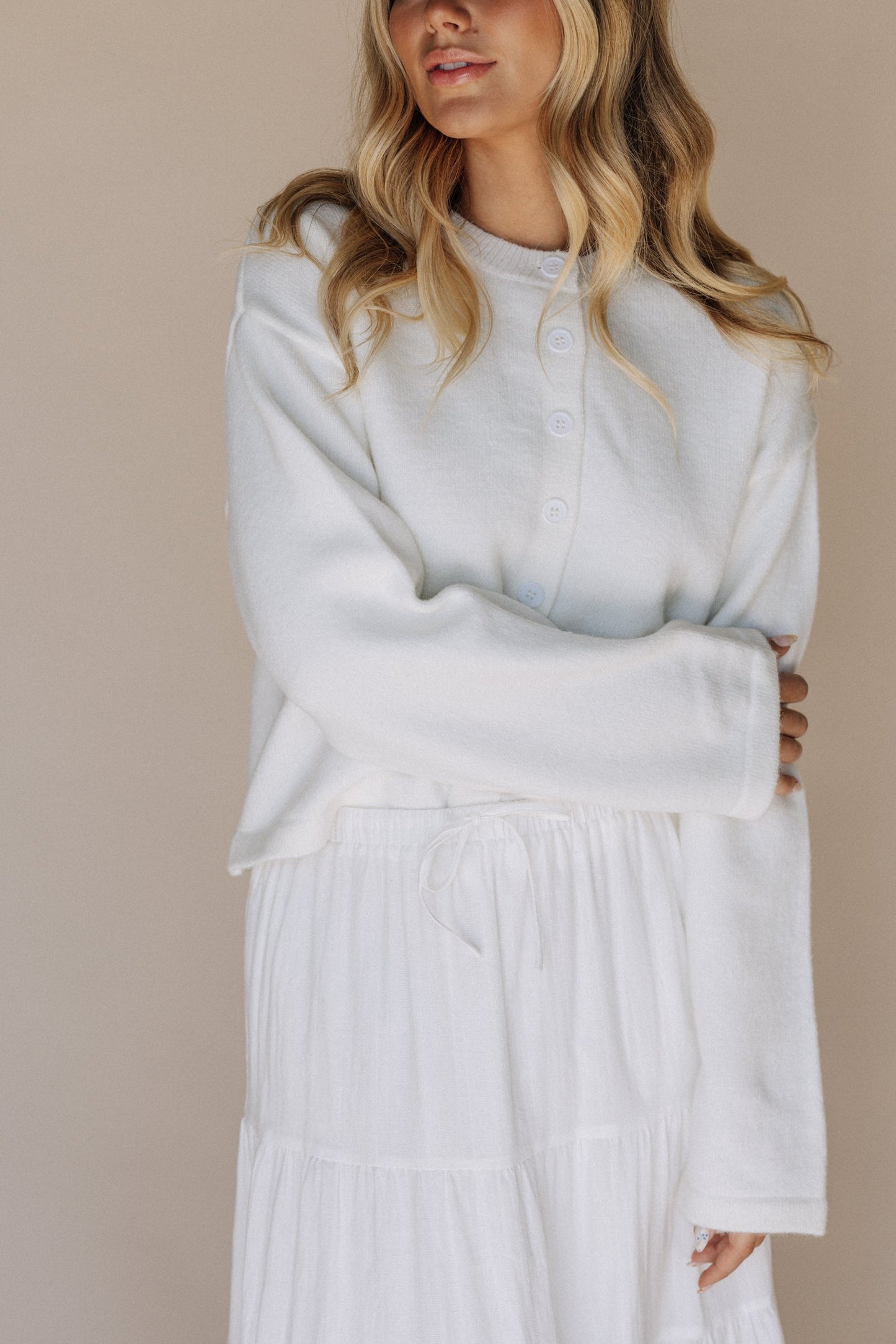 Lexi Temple Skirt in White