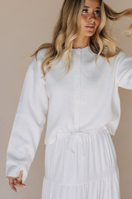 Marilee Temple Sweater in Ivory