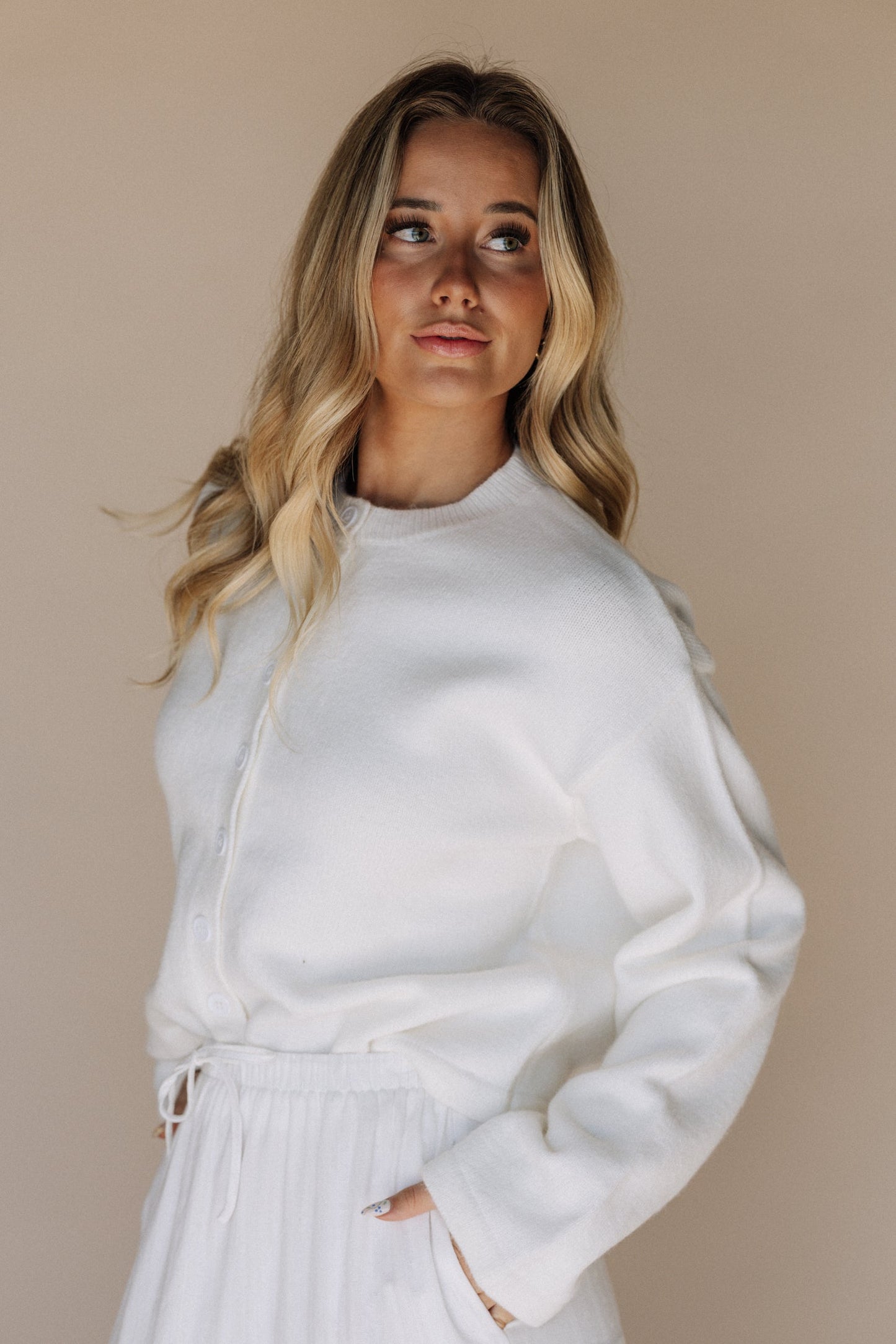 Marilee Temple Sweater in Ivory