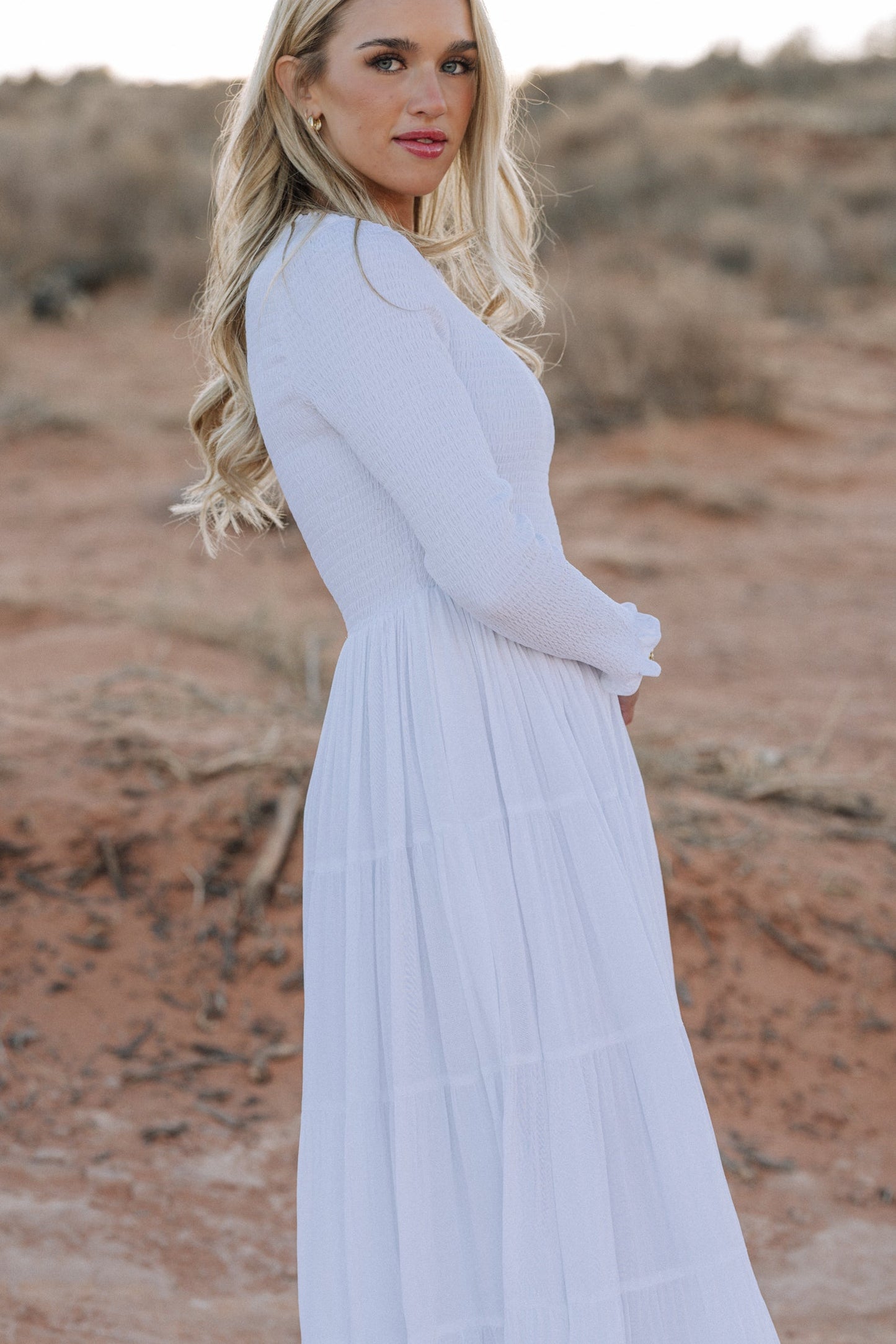 Martha Smocking Temple Dress