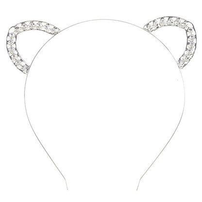 RHINESTONE ANIMAL EAR HEADBAND