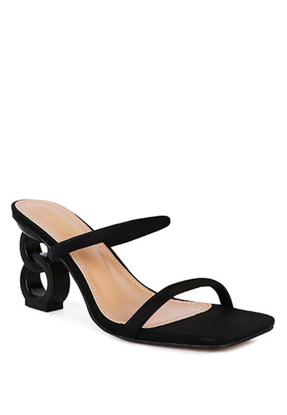 DOWNTOWN EXPERIMENT HEEL SLIDE SANDALS