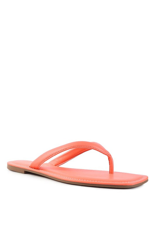 RERA SQUARE TOE THONG FLATS