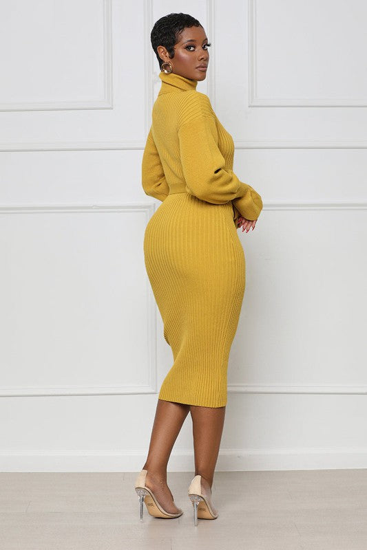 WOMEN FASHION LONG MAXI SWEATER DRESS