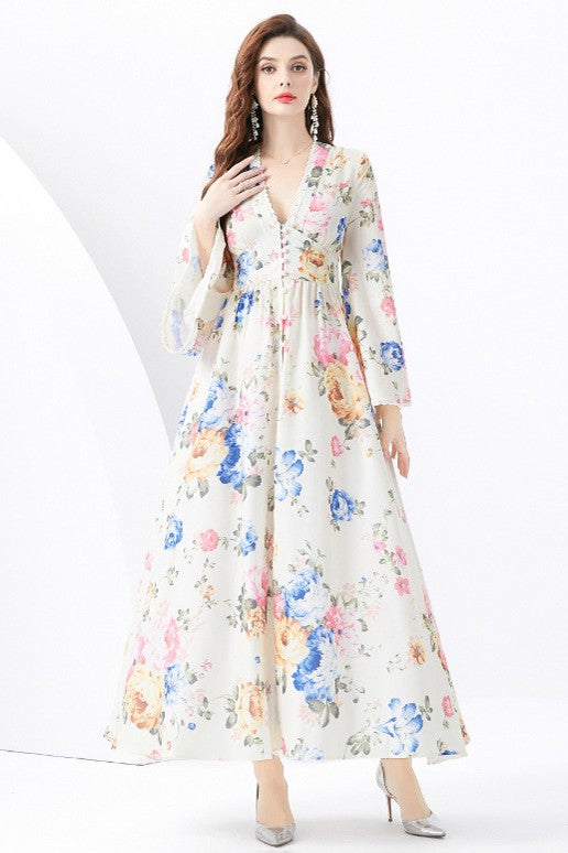 Julie FASHION CHIFFON MAXI DRESS