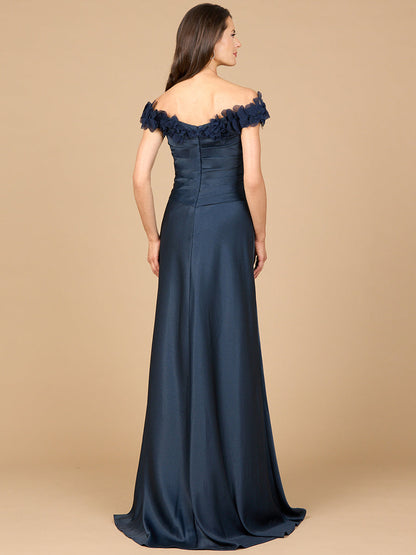 Off Shoulder Satin Gown