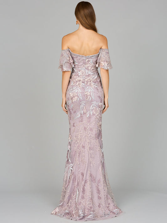 Off Shoulder Mermaid Lace Gown