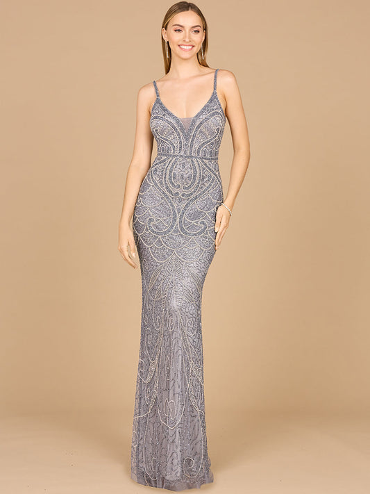 V-Neck Fitted Gown