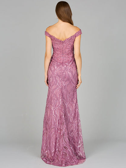 Off Shoulder, Mermaid Lace Gown