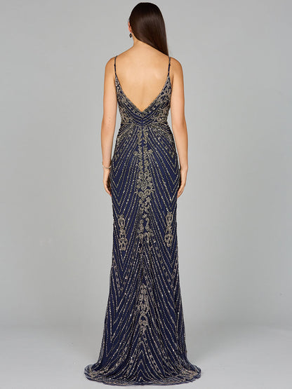 Spaghetti Strap Beaded Dress