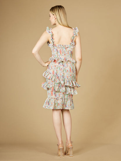 Print Midi Length Dress - OUTLET