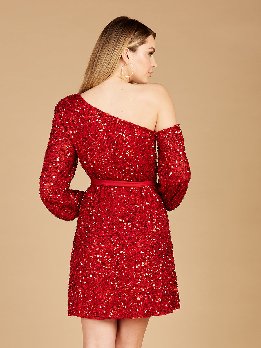 One Shoulder Cocktail Dress