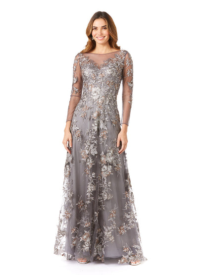 Long Sleeve Modest Lace Gown