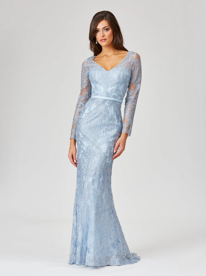 Long Sleeve Lace Mermaid Gown