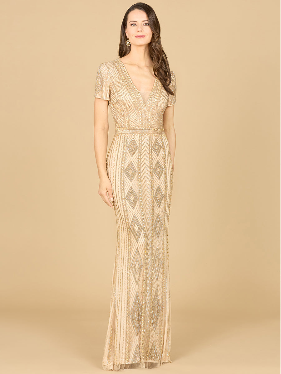 Closed Back, Cap Sleeve Dress