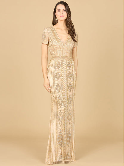 Closed Back, Cap Sleeve Dress