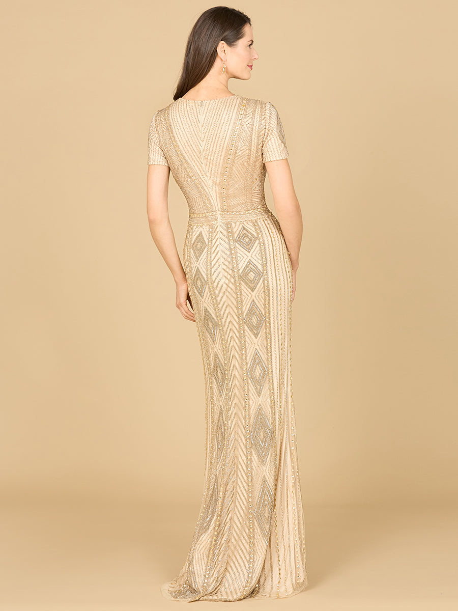 Closed Back, Cap Sleeve Dress