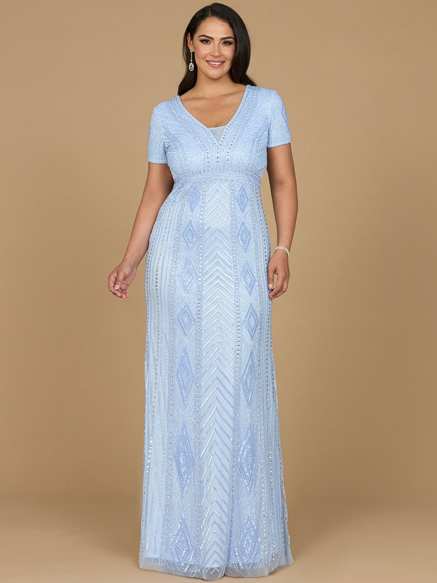 Closed Back, Cap Sleeve Dress
