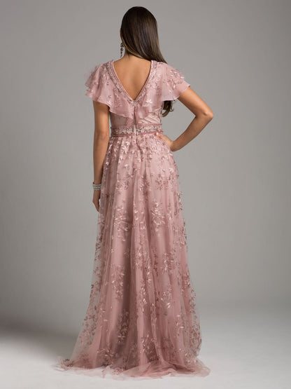Lara 29966 - Lace, V-Neck Dress