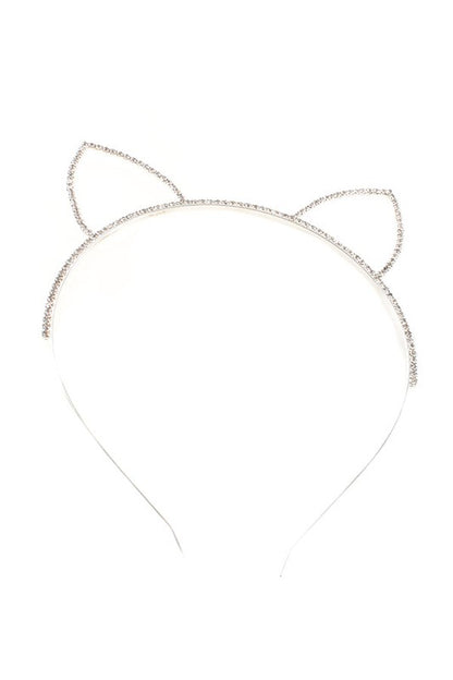 RHINESTONE CAT EARS HEADBAND