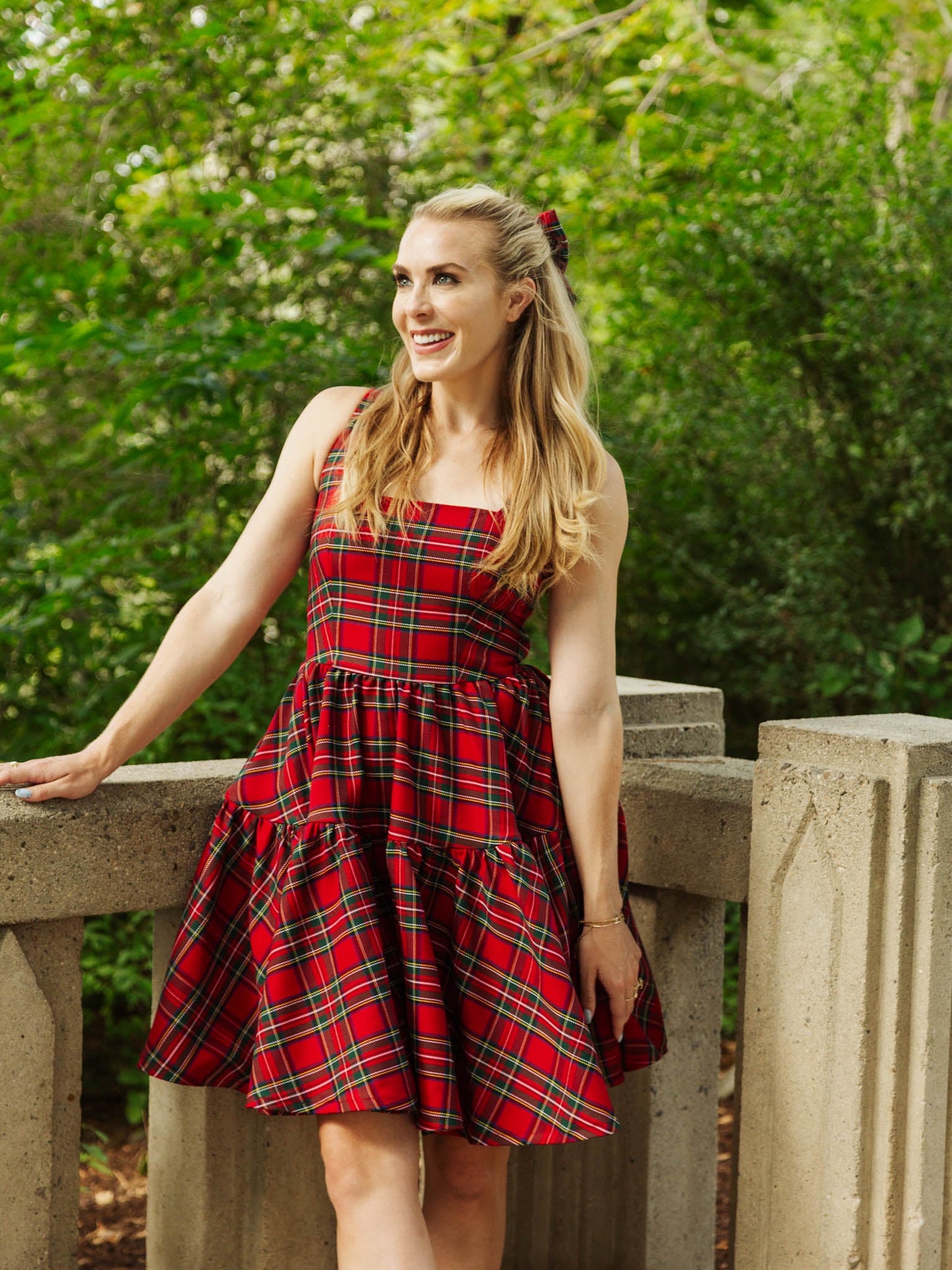 Journey Dress in Red Plaid