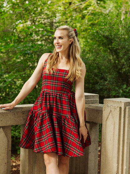 Journey Dress in Red Plaid