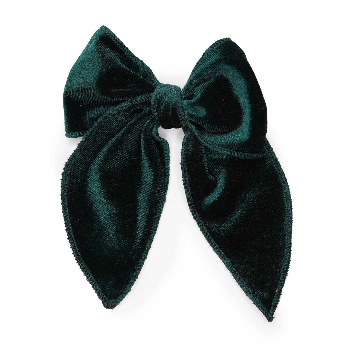 Green Velvet Darling Hair Bow