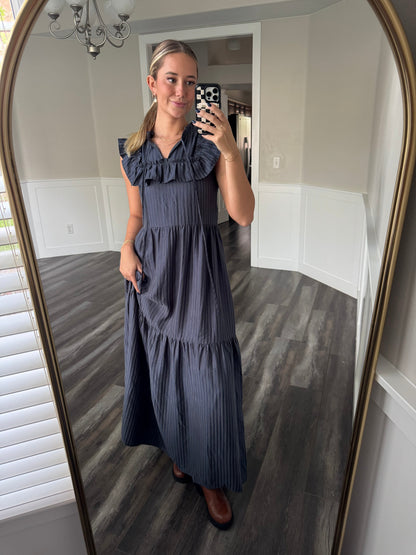 Mary Maxi Dress in Navy