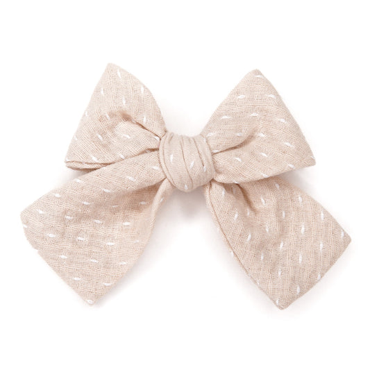 Ivory Petite Hair Bow