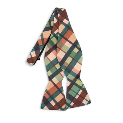 Mulberry Plaid - Men's Self-tie Bow Tie