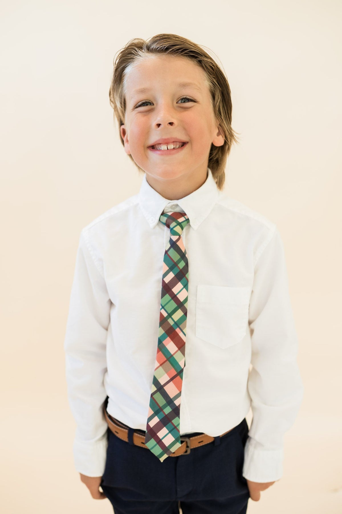 Mulberry Plaid - Boys Tie