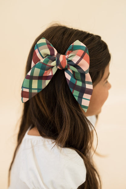Mulberry Plaid - Darling Hair Bow