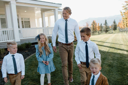 Navy Dot Boys Tie