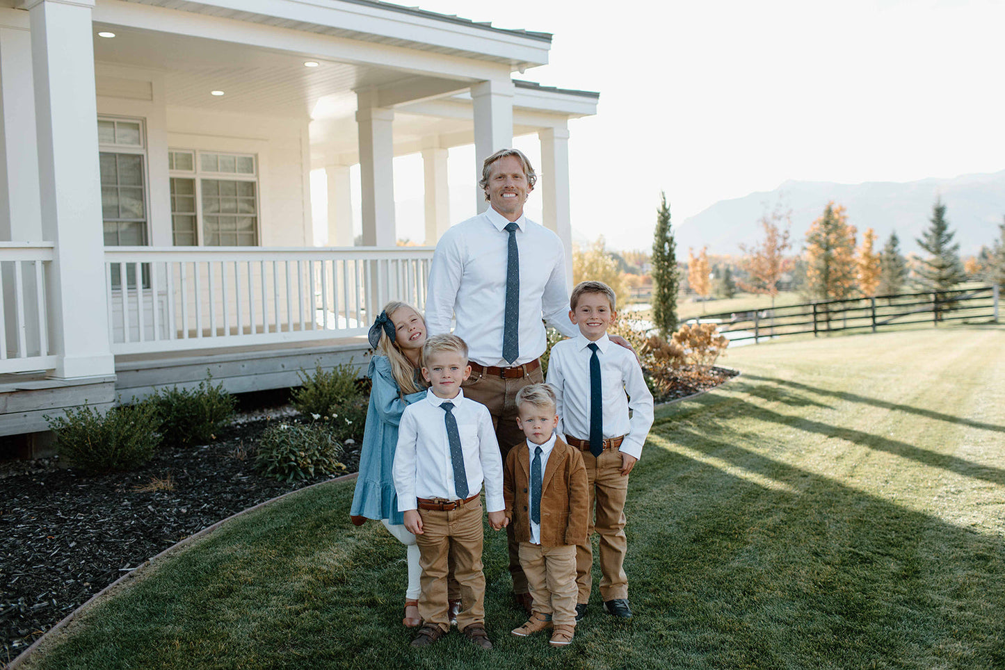 Navy Dot Boys Tie