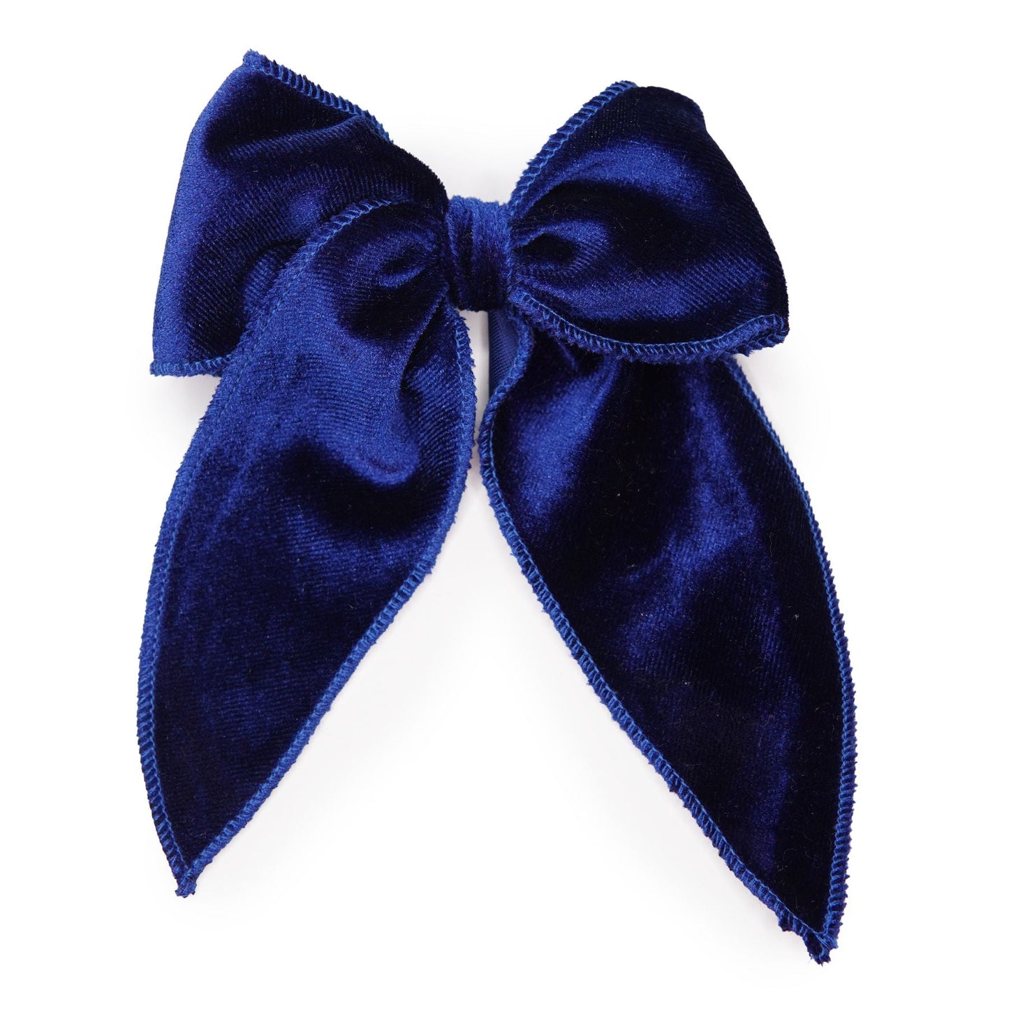 Sapphire Blue Velvet Darling Hair Bow