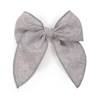 Slate Grey Darling Hair Bow