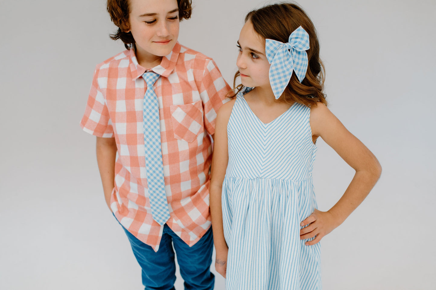 Bluebell Plaid -  Boys Tie