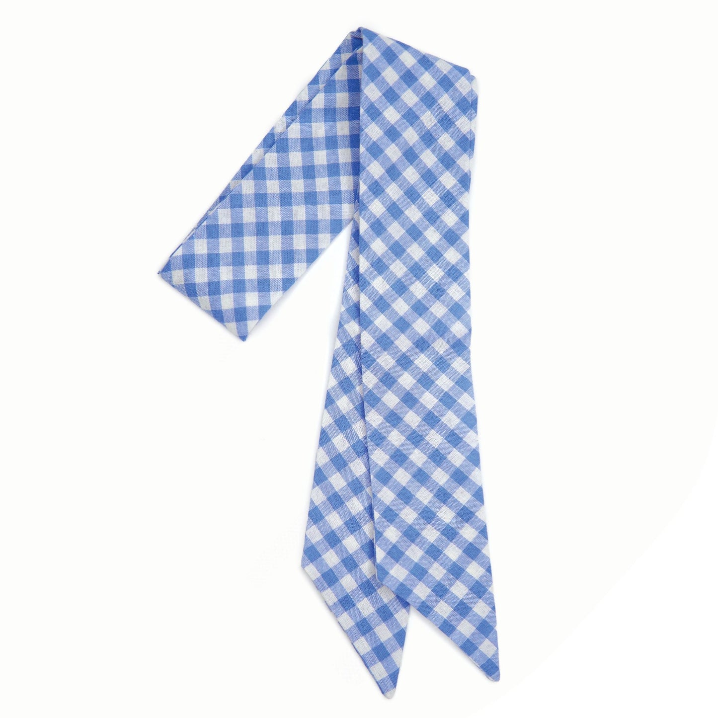 Bluebell Plaid Hair Sash