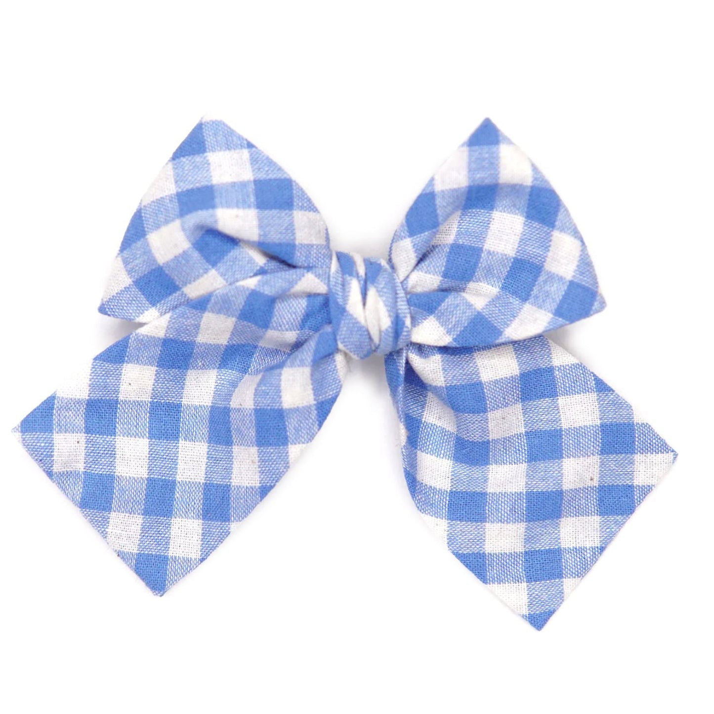 Bluebell Plaid Petite Hair Bow