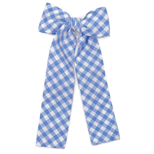 Bluebell Plaid Lady Hair Bow