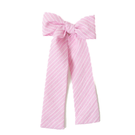 Bubble Gum Stripe Lady Hair Bow
