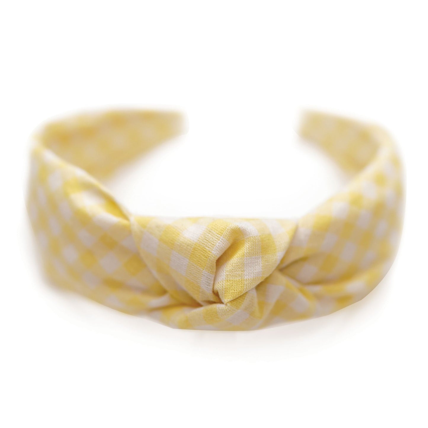 Canary Plaid - Women's Knotted Headband