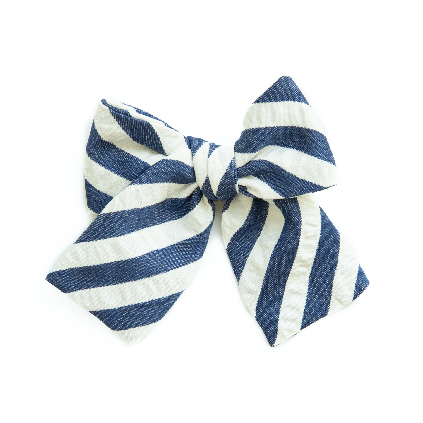 Captain Stripe Petite Hair Bow
