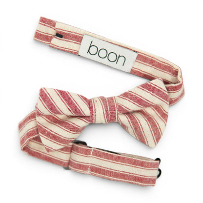 Cardinal Stripe - Boys Bow Tie